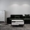 طاولة مجلس مودرن أبيض وأسود بتصميم أنيق- MT6004