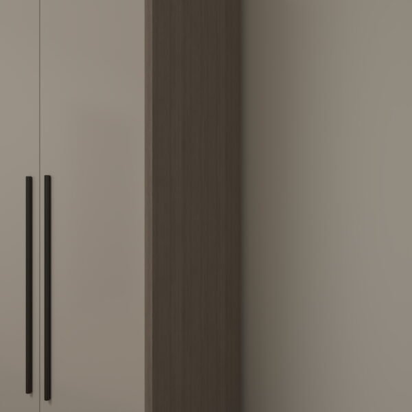 دولاب ملابس مودرن بتصميم أنيق وأرفف جانبية مفتوحة - W6008