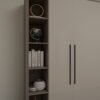 دولاب ملابس مودرن بتصميم أنيق وأرفف جانبية مفتوحة - W6008