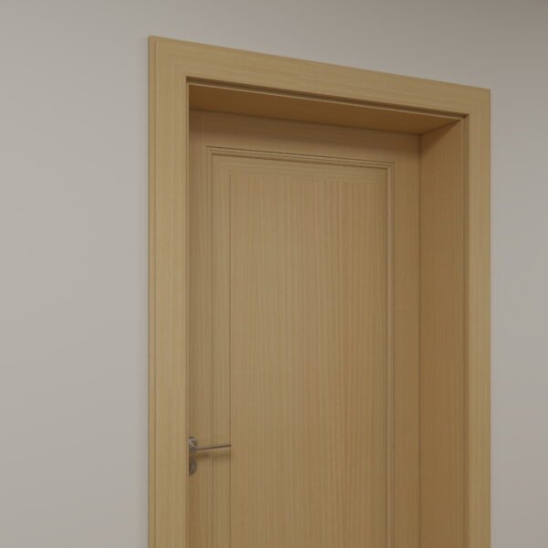 باب داخلي مودرن بلون خشبي فاتح بتصميم كلاسيكي أنيق-  D6005