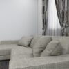 كنبة زاوية مودرن واسعة بلون بيج –S6004