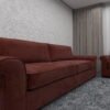 طقم كنب بني خمري مودرن مكوّن من كنبة ثلاثية وثنائية–S6009