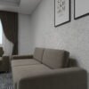 كنبة مودرن لون بني ترابي مقعدين – كنبة مريحة لغرف المعيشة والمجالس– S6010