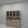 وحدة مطبخ فاخرة بتصميم عصري كلاسيكي 1.6متر - KU6014