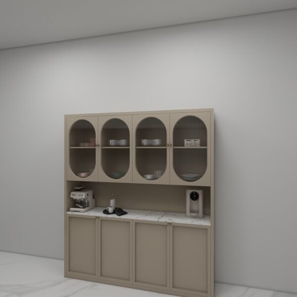 وحدة مطبخ فاخرة بتصميم عصري كلاسيكي 1.6متر - KU6014