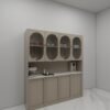وحدة مطبخ فاخرة بتصميم عصري كلاسيكي 1.6متر - KU6014