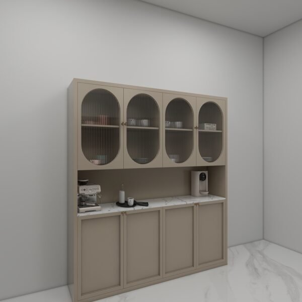 وحدة مطبخ فاخرة بتصميم عصري كلاسيكي 1.6متر - KU6014