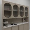 وحدة مطبخ فاخرة بتصميم عصري كلاسيكي 1.6متر - KU6014