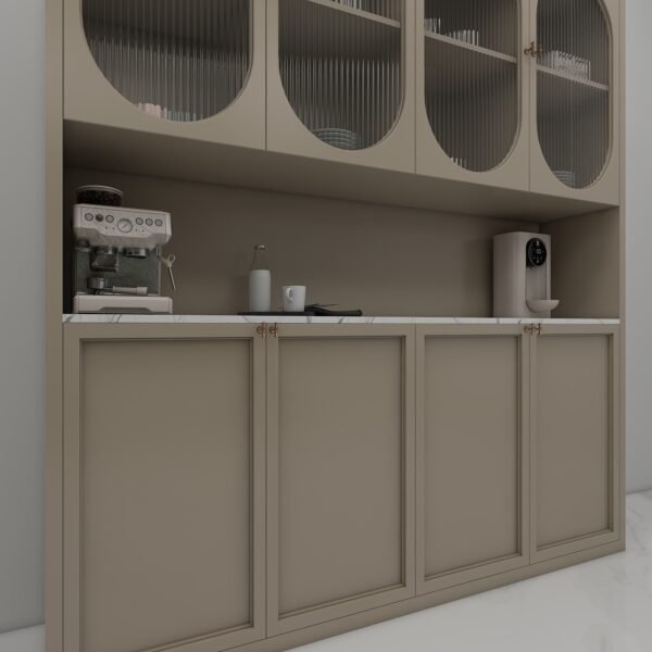 وحدة مطبخ فاخرة بتصميم عصري كلاسيكي 1.6متر - KU6014