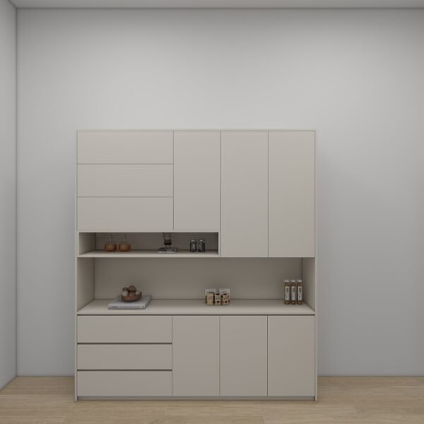 وحدة مطبخ مودرن بتصميم عملي ومساحات تخزين متعددة 1.8متر - KU6012
