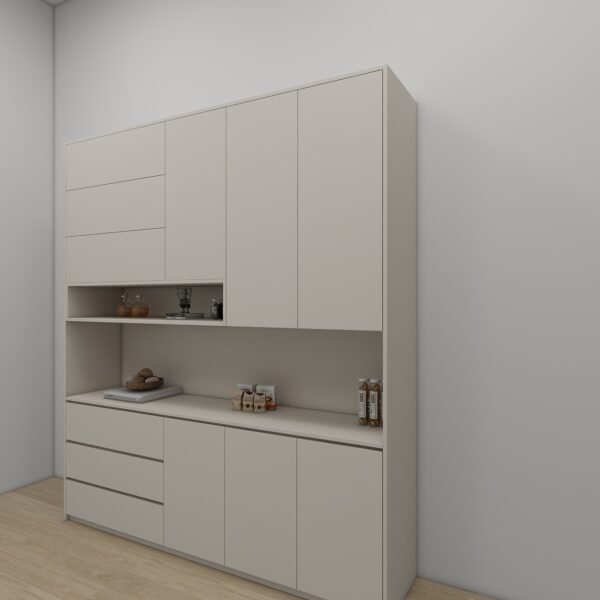 وحدة مطبخ مودرن بتصميم عملي ومساحات تخزين متعددة 1.8متر - KU6012