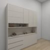 وحدة مطبخ مودرن بتصميم عملي ومساحات تخزين متعددة 1.8متر - KU6012