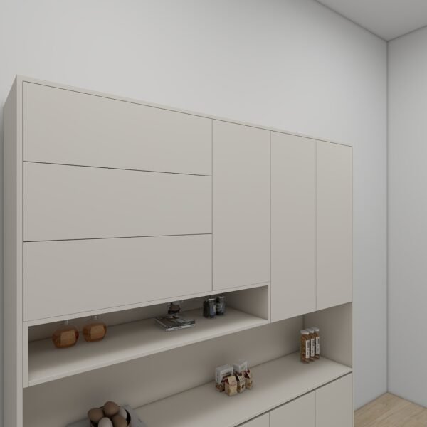 وحدة مطبخ مودرن بتصميم عملي ومساحات تخزين متعددة 1.8متر - KU6012