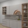 وحدة مطبخ مودرن بتصميم أنيق ومساحات تخزين متعددة 2متر - KU6013